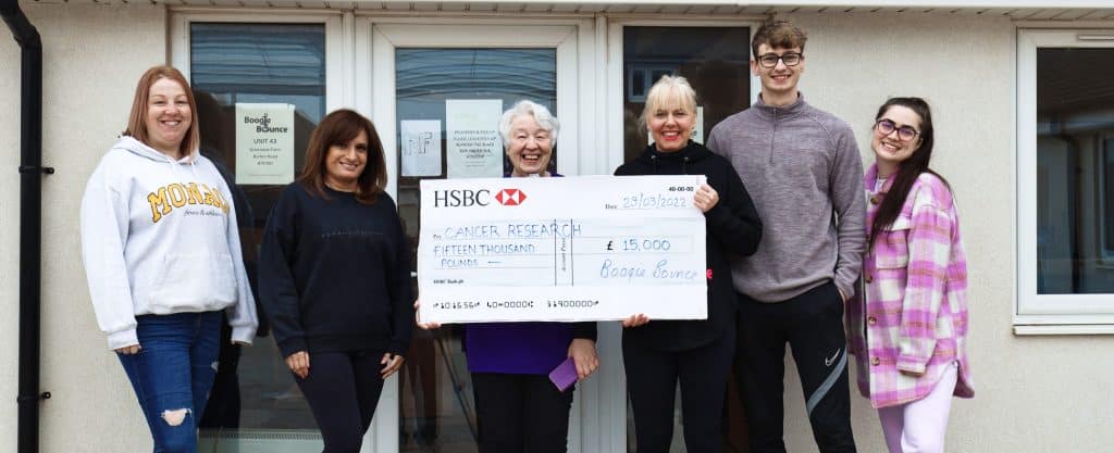 Cancer Research donation by Boogie Bounce