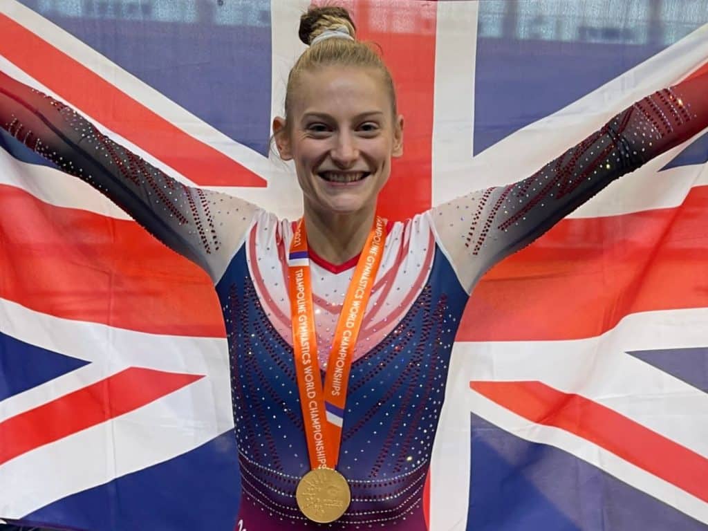 Gold medal olympic trampolinist Bryony Page